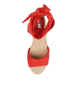 WILFORD RED MICROSUEDE