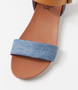 SARATOGA BLUE DENIM TAN SMOOTH