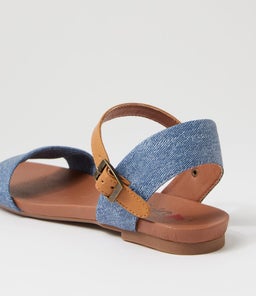 SARATOGA BLUE DENIM TAN SMOOTH