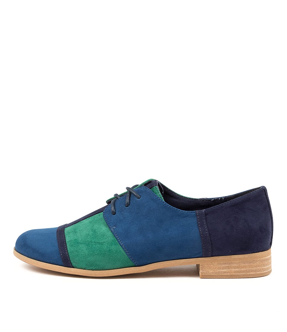 Buy I Love Billy Quez Il Blue Green Multi Flats online with free shipping