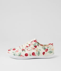 Mynka Cherry Print Canvas Sneakers Mynka Cherry Print Canvas Sneakers