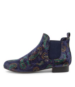 ENDALE IL NAVY PAISLEY VELVET