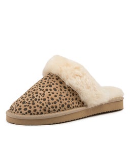 TOASTY IL LEOPARD CREAM LEATHER FUR