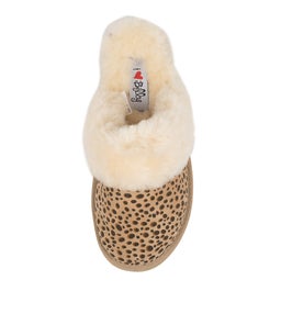 TOASTY IL LEOPARD CREAM LEATHER FUR