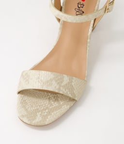 HEYYO IL BEIGE SNAKE METALLIC SMOOTH