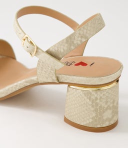 HEYYO IL BEIGE SNAKE METALLIC SMOOTH