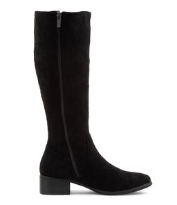 TENNER IL BLACK STRETCH MICROSUEDE