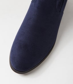 TENNER IL NAVY STRETCH MICROSUEDE