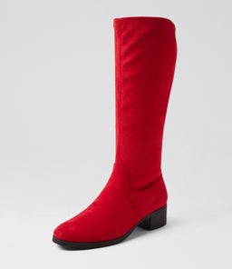 TENNER IL RED STRETCH MICROSUEDE
