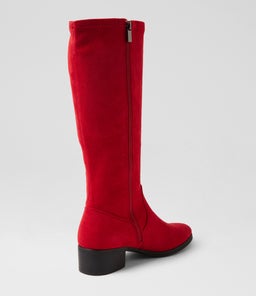 TENNER IL RED STRETCH MICROSUEDE