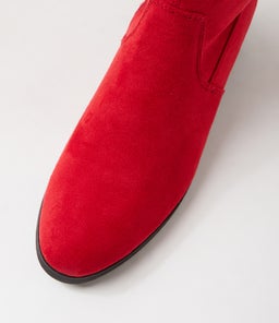 TENNER IL RED STRETCH MICROSUEDE