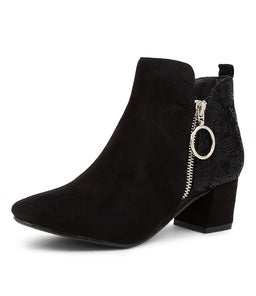HESTA IL BLACK MICROSUEDE