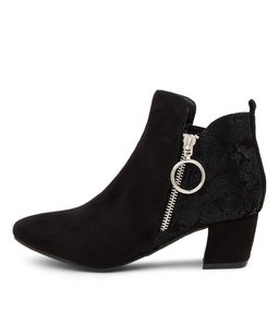 HESTA IL BLACK MICROSUEDE
