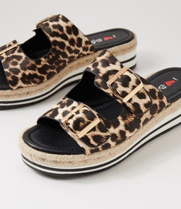 COACHI IL LEOPARD BLACK SOLE SMOOTH