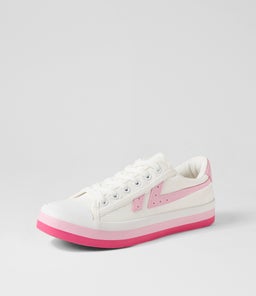 EOXIE IL WHITE PINK SOLE CANVAS
