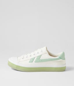 EOXIE IL WHITE GREEN SOLE CANVAS