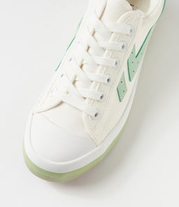 EOXIE IL WHITE GREEN SOLE CANVAS