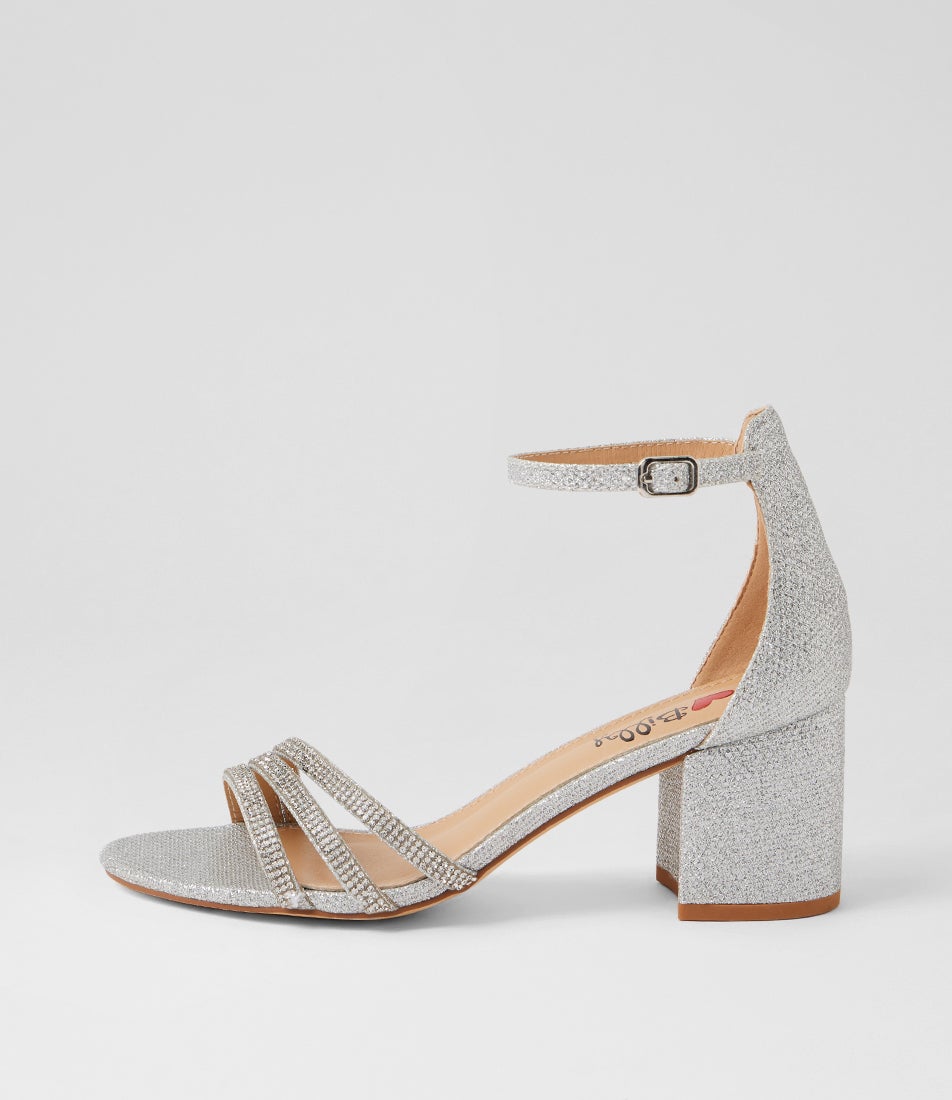 Jalim Silver Glitter Sandals Jalim Silver Glitter Sandals