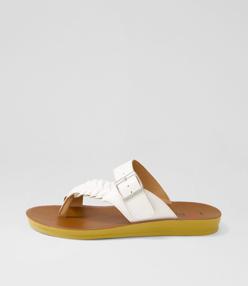 Kessica White Sandals