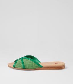 OTHELE IL GREEN GREEN PATENT PU FABRIC