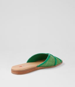 OTHELE IL GREEN GREEN PATENT PU FABRIC