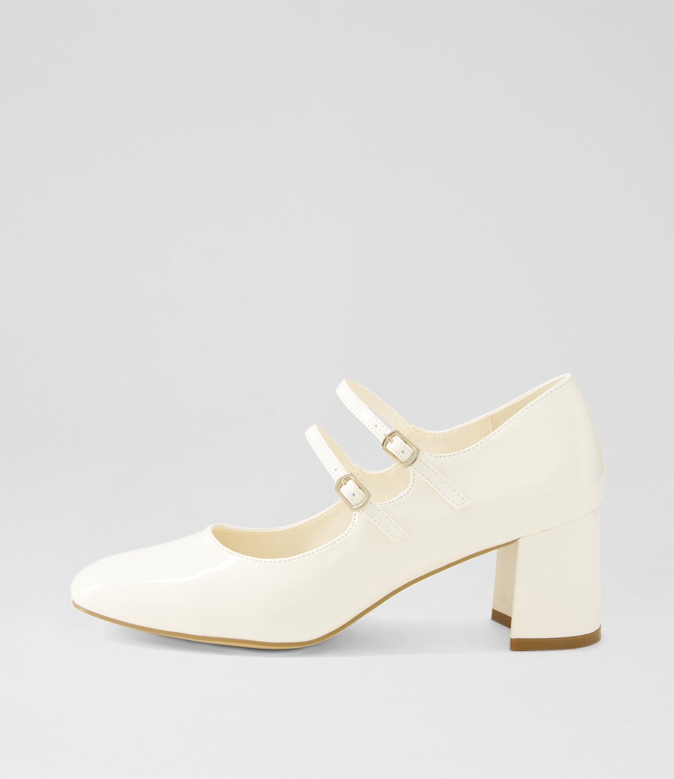 Eiko Almond Patent Pu Mary Jane Heels