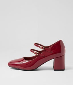 EIKO IL DK RED PATENT PU