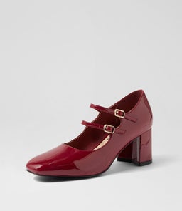 EIKO IL DK RED PATENT PU