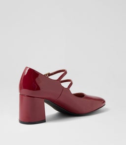 EIKO IL DK RED PATENT PU