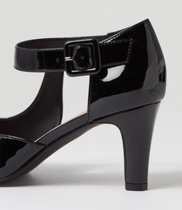 INORI W IL BLACK PATENT PU