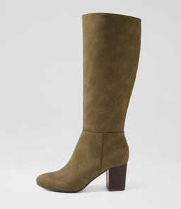 MALANDA W IL OLIVE NUBUCK PU