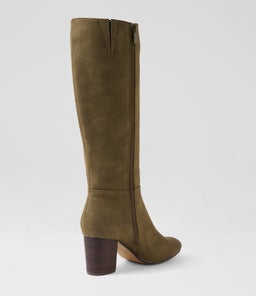 MALANDA W IL OLIVE NUBUCK PU