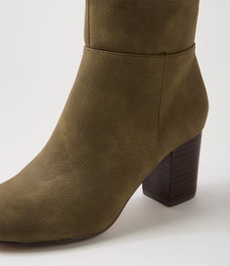 MALANDA W IL OLIVE NUBUCK PU