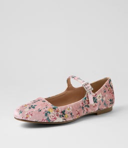 SHALI IL PINK FLORAL VELVET