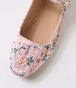 SHALI IL PINK FLORAL VELVET