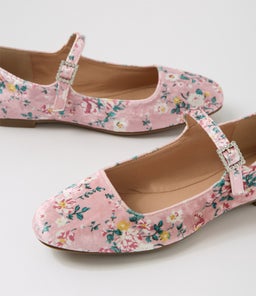 SHALI IL PINK FLORAL VELVET