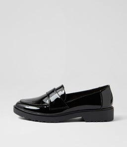 CLIFFA IL BLACK PATENT PU