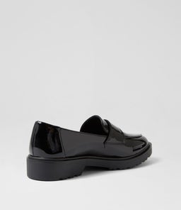 CLIFFA IL BLACK PATENT PU