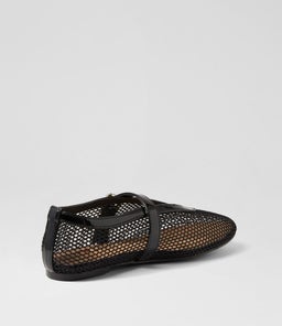 MESHINE IL BLACK PATENT PU MESH