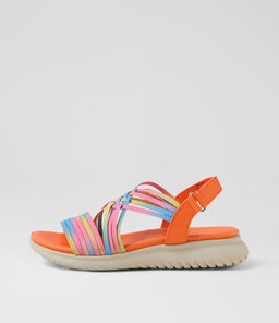 EMELIA IL ORANGE RAINBOW MULTI SMOOTH ELASTIC
