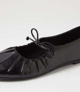 ROTELLIE IL BLACK SHINE PATENT PU