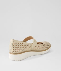 OLUMIA IL BEIGE SNAKE METALLIC SMOOTH