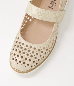 OLUMIA IL BEIGE SNAKE METALLIC SMOOTH