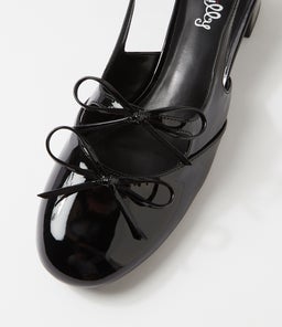 CHERUB IL BLACK PATENT PU