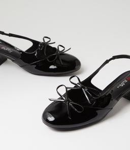 CHERUB IL BLACK PATENT PU