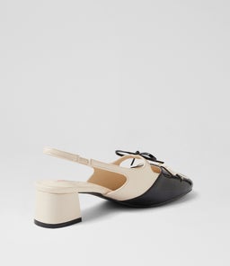 CHERUB IL BLACK CREAM PATENT PU