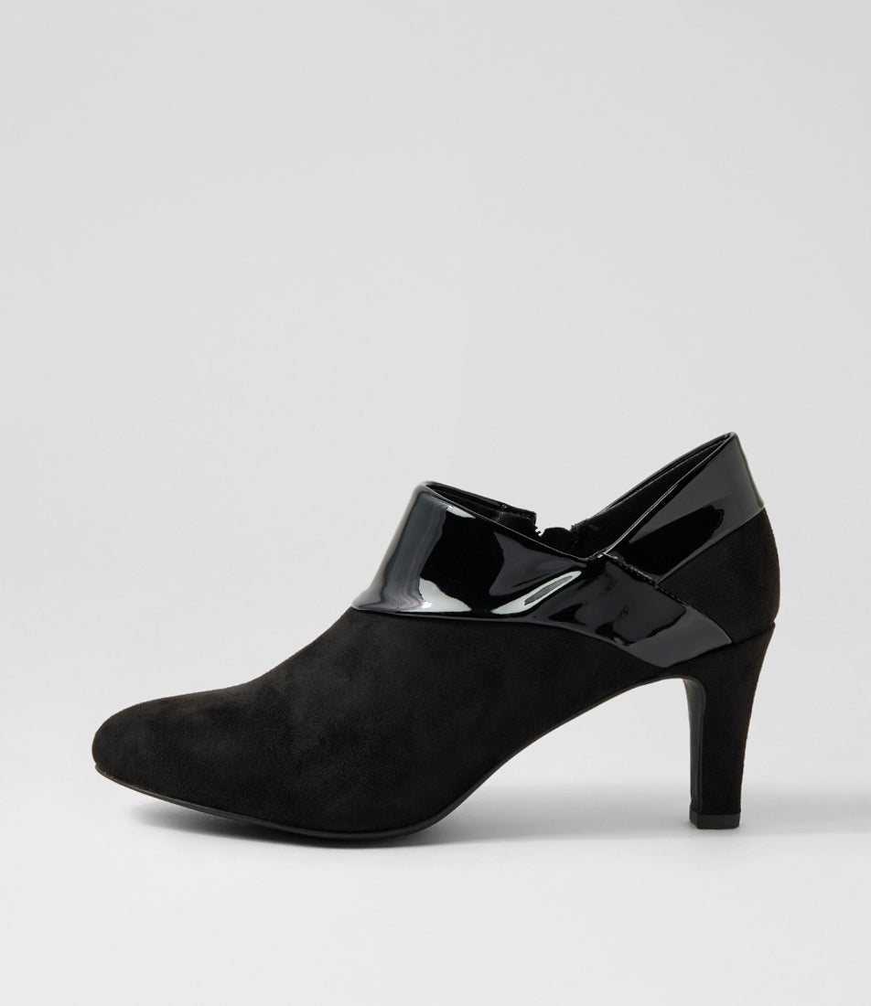 Ilonda W Black Microsuede Heels Ilonda W Black Microsuede Heels