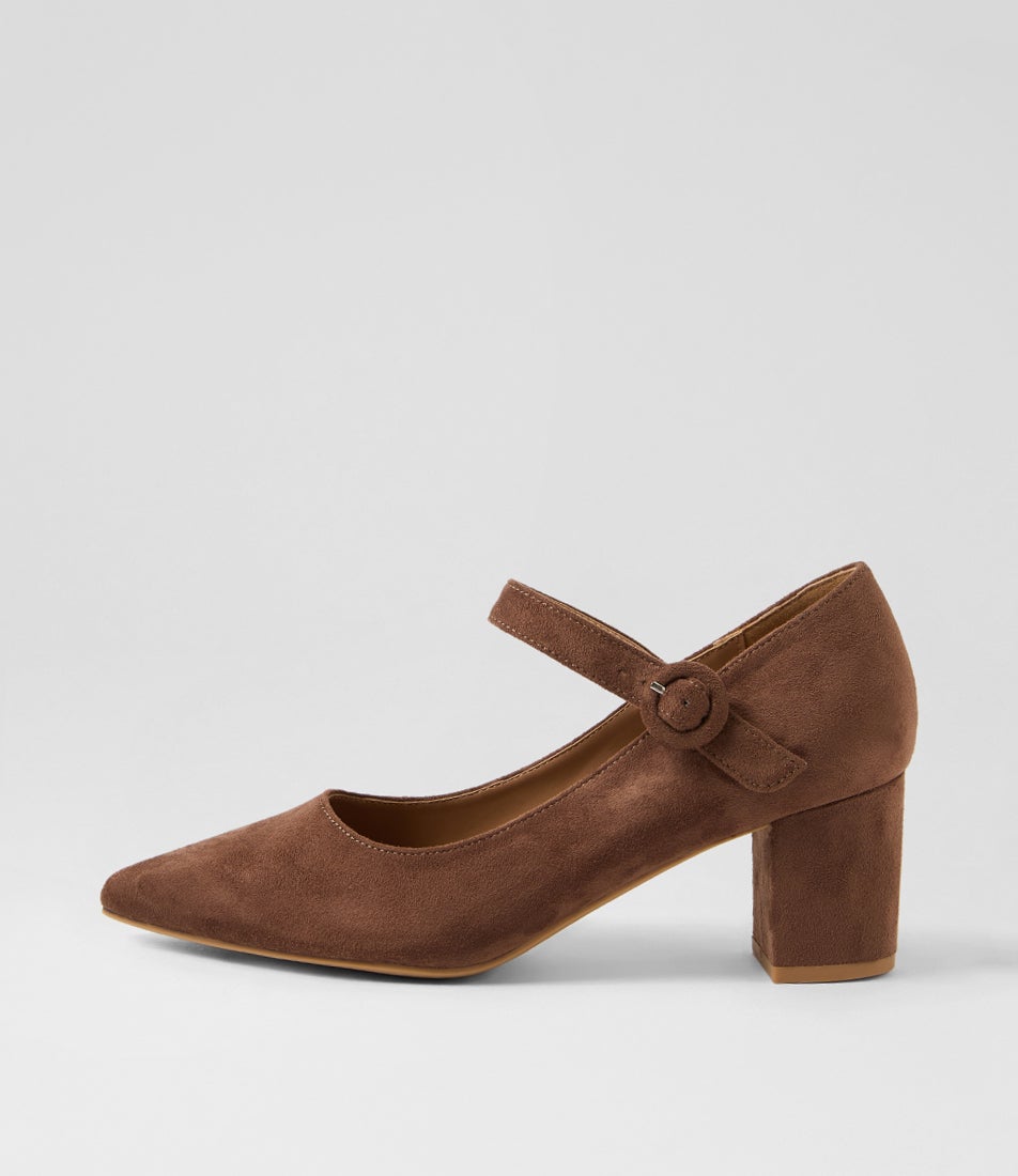 Tuchie Choc Microsuede Heels Tuchie Choc Microsuede Heels