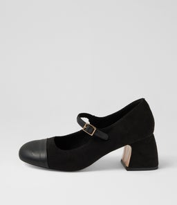 PALLOE IL BLACK BLACK SMOOTH MICROSUEDE