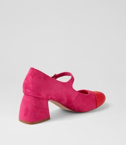 PALLOE IL RED PINK SMOOTH MICROSUEDE